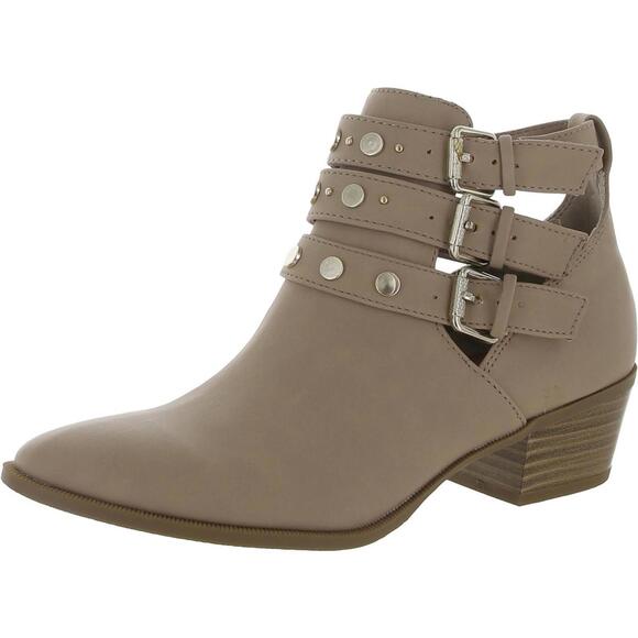 Circus by Sam Edelman Womens Henna Faux Leather Studded Ankle Boots 8 - Picture 1 of 3